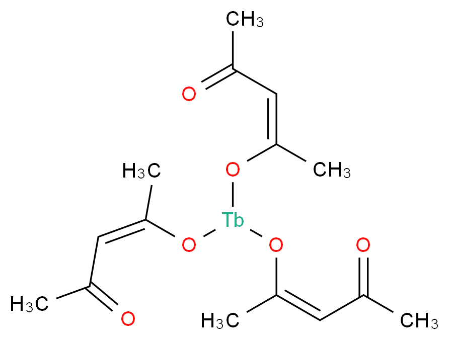 乙酰丙酮铽(III)_分子结构_CAS_14284-95-8)