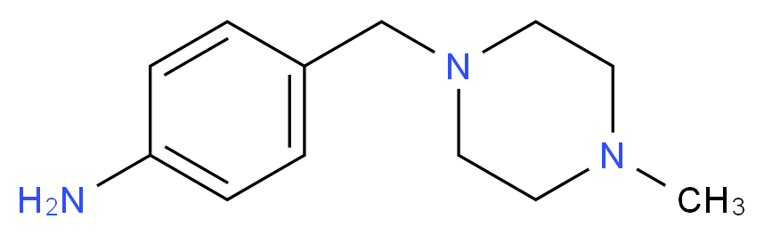 4-(4-Methylpiperazin-1-ylmethyl)phenylamine_分子结构_CAS_70261-82-4)