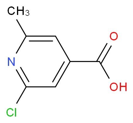 2-氯-6-甲基吡啶-4-甲酸_分子结构_CAS_25462-85-5)