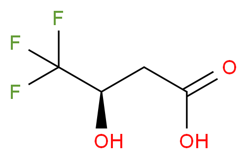 (3R)-4,4,4-trifluoro-3-hydroxybutanoic acid_分子结构_CAS_128899-79-6