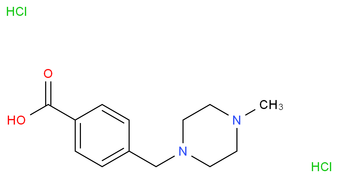 4-[(4-methylpiperazin-1-yl)methyl]benzoic acid dihydrochloride_分子结构_CAS_106261-49-8