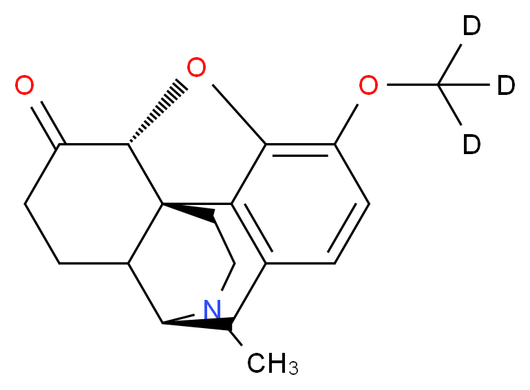 Hydrocodone-d3_分子结构_CAS_1007854-30-9)