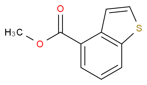 methyl 1-benzothiophene-4-carboxylate_分子结构_CAS_100590-43-0