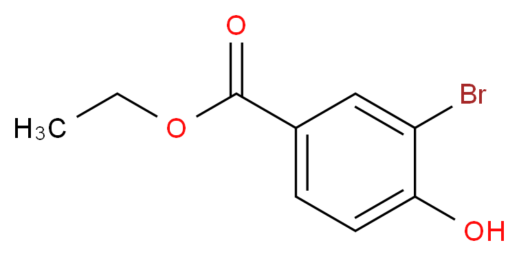 ethyl 3-bromo-4-hydroxybenzoate_分子结构_CAS_37470-58-9