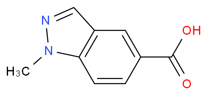 1-Methyl-indazole-5-carboxylic acid_分子结构_CAS_1176754-31-6)