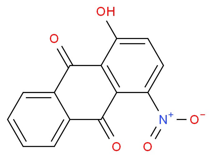 1-hydroxy-4-nitro-9,10-dihydroanthracene-9,10-dione_分子结构_CAS_81-65-2