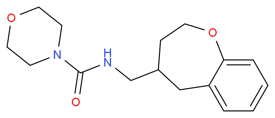 N-(2,3,4,5-tetrahydro-1-benzoxepin-4-ylmethyl)morpholine-4-carboxamide_分子结构_CAS_)