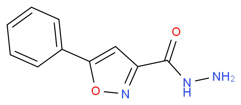 5-phenyl-1,2-oxazole-3-carbohydrazide_分子结构_CAS_90946-22-8