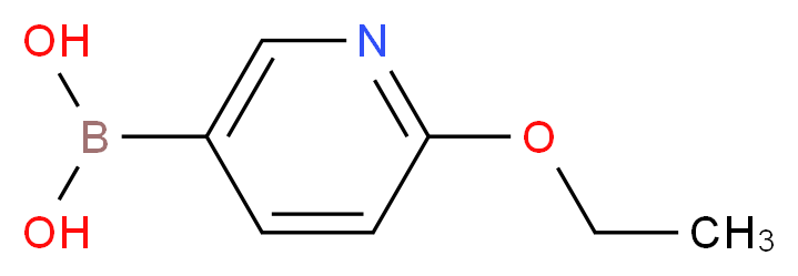2-Ethoxy-5-pyridineboronic acid_分子结构_CAS_612845-44-0)