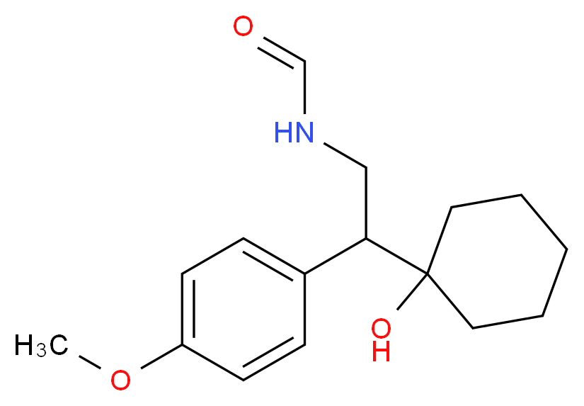 N-Formyl-1-(2-amino-1-(4-methoxyphenyl)ethyl)cyclohexanol_分子结构_CAS_272788-07-5)