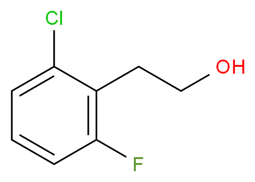 2-(2-chloro-6-fluorophenyl)ethan-1-ol_分子结构_CAS_214262-86-9