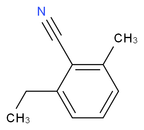 2-ethyl-6-methylbenzonitrile_分子结构_CAS_95881-22-4