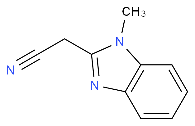 2-(1-methyl-1H-1,3-benzodiazol-2-yl)acetonitrile_分子结构_CAS_2735-62-8