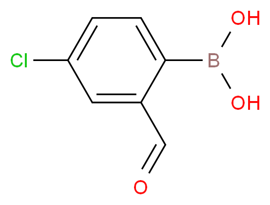 4-Chloro-2-formylphenylboronic acid_分子结构_CAS_913835-76-4)