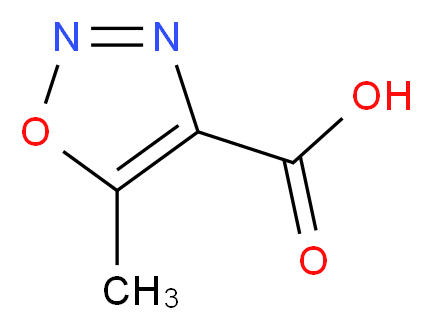 5-Methyl-1,2,3-oxadiazole-4-carboxylic acid 97%_分子结构_CAS_)