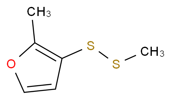 2-methyl-3-(methyldisulfanyl)furan_分子结构_CAS_65505-17-1