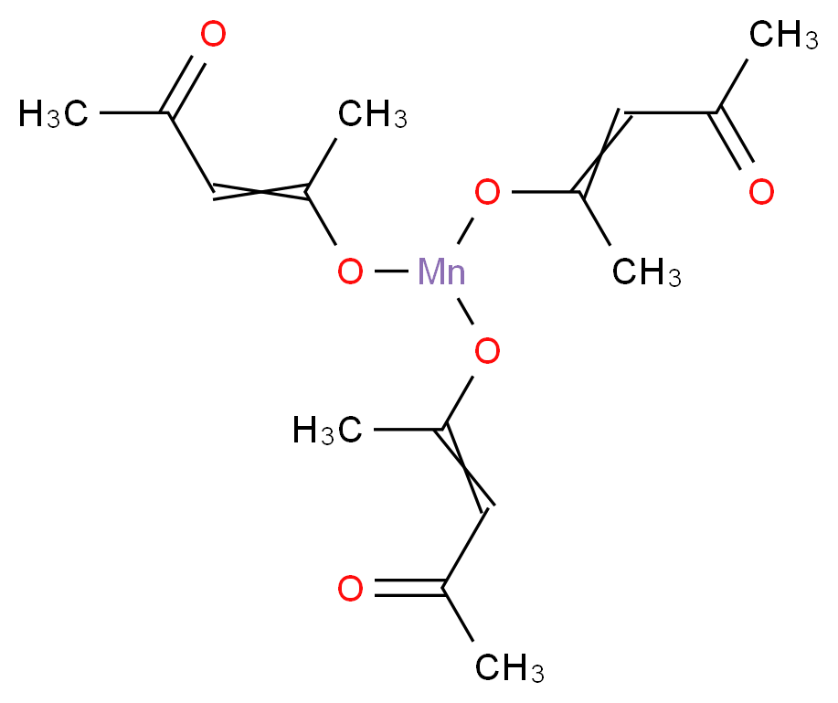 乙酰丙酮锰(III)_分子结构_CAS_14284-89-0)