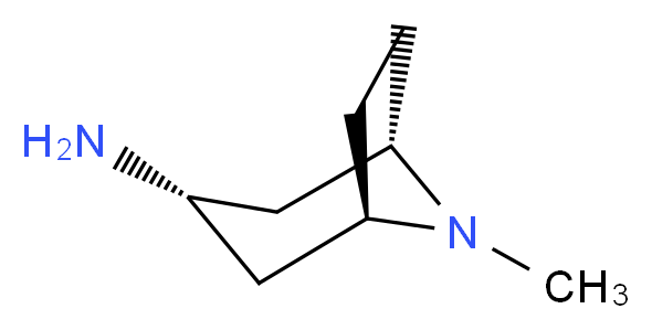 (1R,3S,5S)-8-methyl-8-azabicyclo[3.2.1]octan-3-amine_分子结构_CAS_87571-88-8