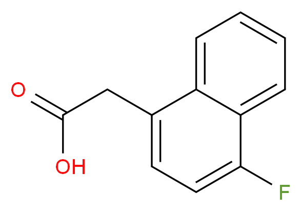 2-(4-fluoronaphthalen-1-yl)acetic acid_分子结构_CAS_3833-03-2