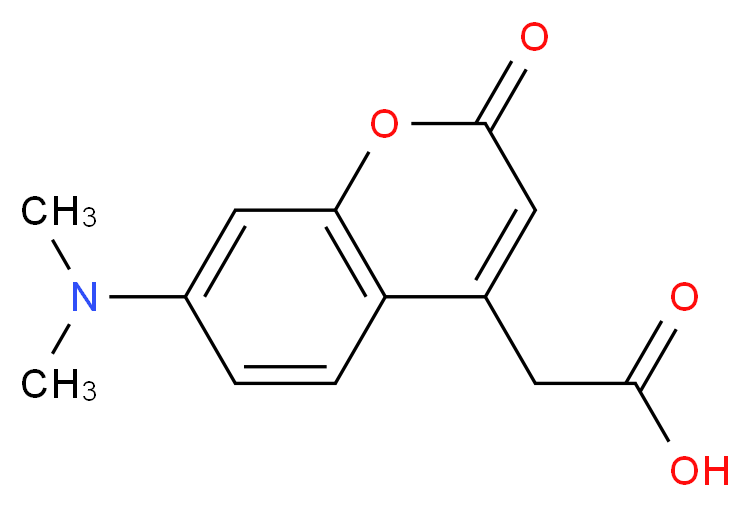7-Dimethylaminocoumarin-4-acetic acid_分子结构_CAS_80883-54-1)