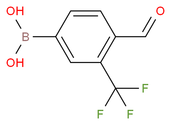 4-Formyl-3-(trifluoromethyl)benzeneboronic acid_分子结构_CAS_1072944-24-1)