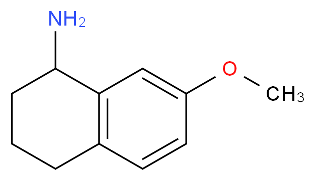 7-methoxy-1,2,3,4-tetrahydronaphthalen-1-amine_分子结构_CAS_50399-51-4