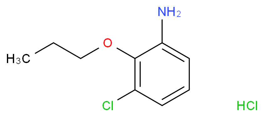 3-Chloro-2-propoxy-phenylamine hydrochloride_分子结构_CAS_)