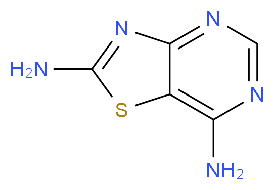 Thiazolo[4,5-d]pyrimidine-2,7-diamine_分子结构_CAS_30162-02-8)