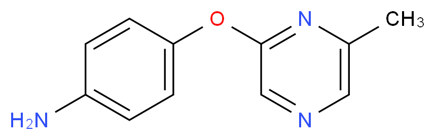 4-[(6-Methylpyrazin-2-yl)oxy]aniline 97%_分子结构_CAS_915707-63-0)