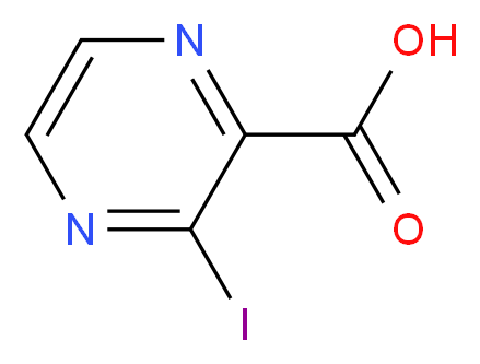 3-iodopyrazine-2-carboxylic acid_分子结构_CAS_212471-40-4