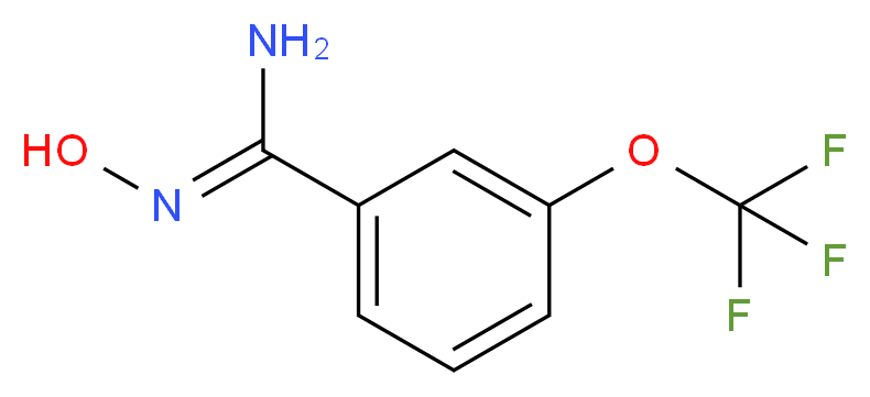 (Z)-N'-hydroxy-3-(trifluoromethoxy)benzene-1-carboximidamide_分子结构_CAS_886500-80-7