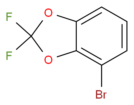 4-溴-2,2-二氟-1,3-苯并二氧杂环戊烯_分子结构_CAS_144584-66-7)