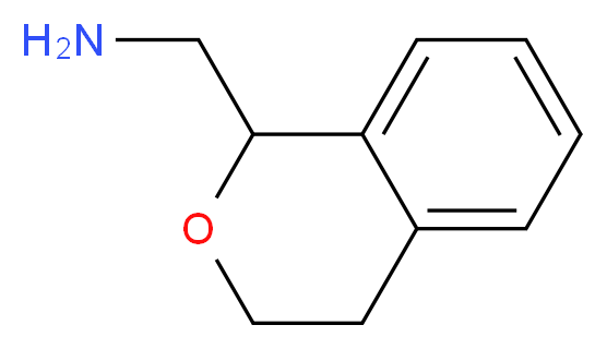 3,4-dihydro-1H-2-benzopyran-1-ylmethanamine_分子结构_CAS_19158-90-8