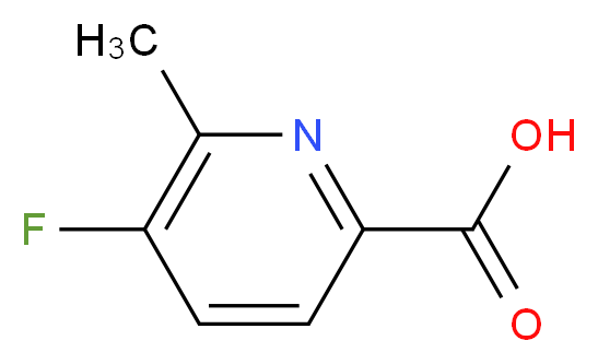 5-fluoro-6-methylpyridine-2-carboxylic acid_分子结构_CAS_1005474-88-3