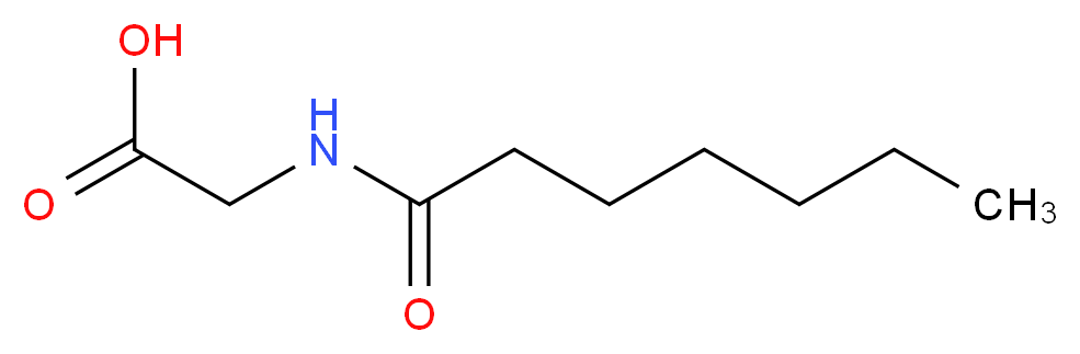 2-heptanamidoacetic acid_分子结构_CAS_23783-23-5