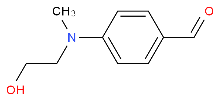 4-((2-Hydroxyethyl)(methyl)amino)benzaldehyde_分子结构_CAS_1201-91-8)