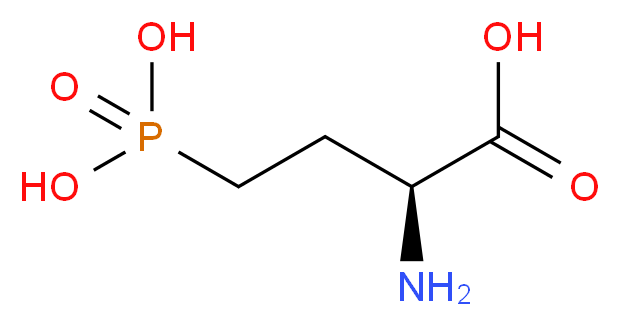 L-(+)-2-AMINO-4-PHOSPHONOBUTYRIC ACID_分子结构_CAS_23052-81-5)