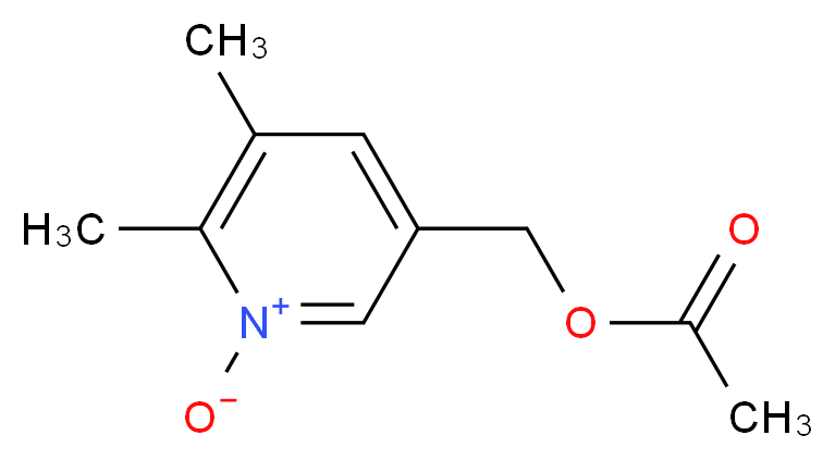 5-[(acetyloxy)methyl]-2,3-dimethylpyridin-1-ium-1-olate_分子结构_CAS_1159977-00-0