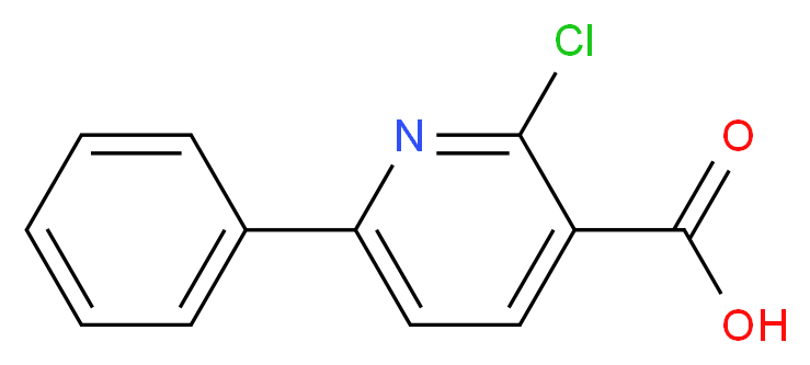 2-Chloro-6-phenylnicotinic acid_分子结构_CAS_69750-01-2)