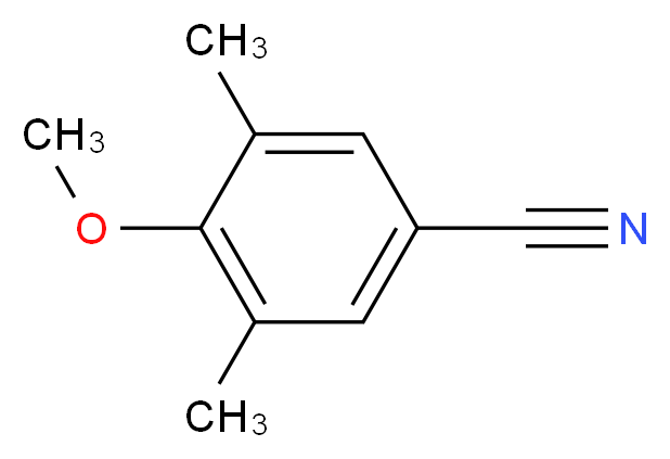 4-methoxy-3,5-dimethylbenzonitrile_分子结构_CAS_152775-45-6