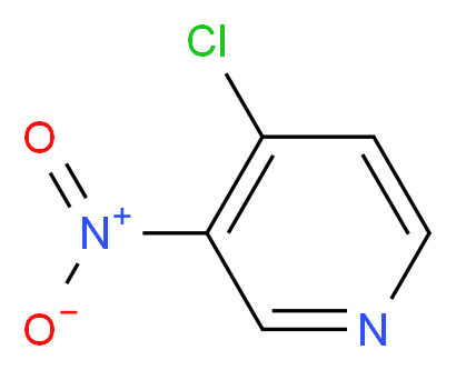 4-chloro-3-nitropyridine_分子结构_CAS_13091-23-1