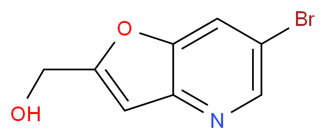 (6-Bromofuro[3,2-b]pyridin-2-yl)methanol_分子结构_CAS_)