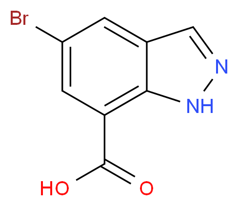 5-Bromo-1H-indazole-7-carboxylic acid_分子结构_CAS_953409-99-9)