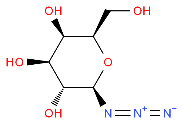 1-叠氮-1-脱氧-β-D-吡喃半乳糖苷_分子结构_CAS_35899-89-9)