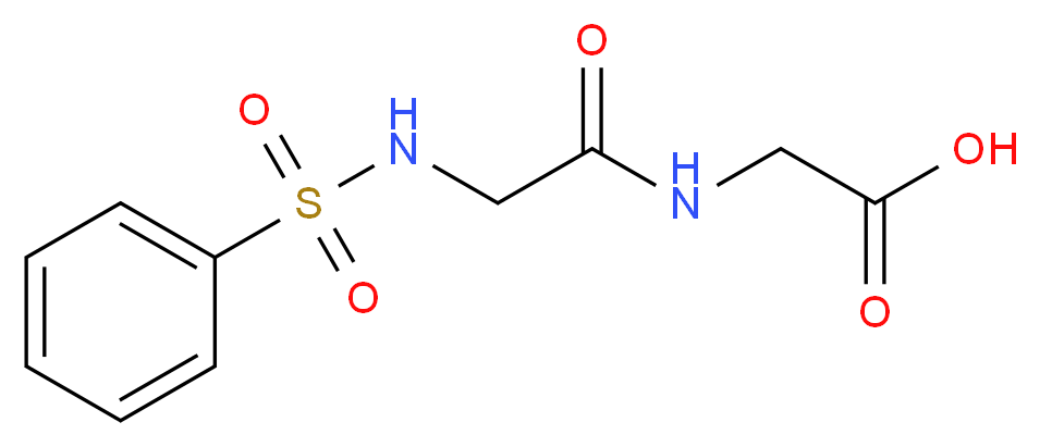 {N}-(phenylsulfonyl)glycylglycine_分子结构_CAS_)