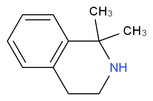 1,1-dimethyl-1,2,3,4-tetrahydroisoquinoline_分子结构_CAS_41565-85-9