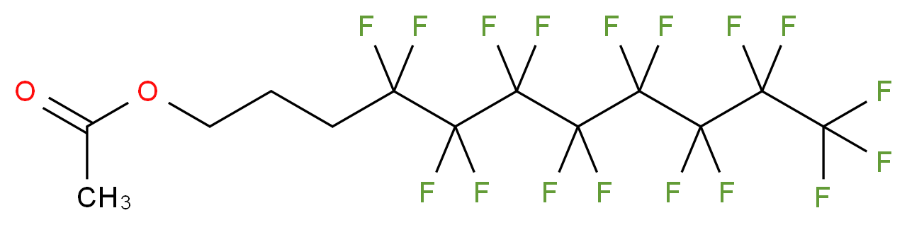 1H,1H,2H,2H,3H,3H-Perfluoroundecyl acetate_分子结构_CAS_150225-00-6)