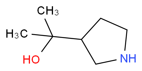 2-(pyrrolidin-3-yl)propan-2-ol_分子结构_CAS_351369-41-0