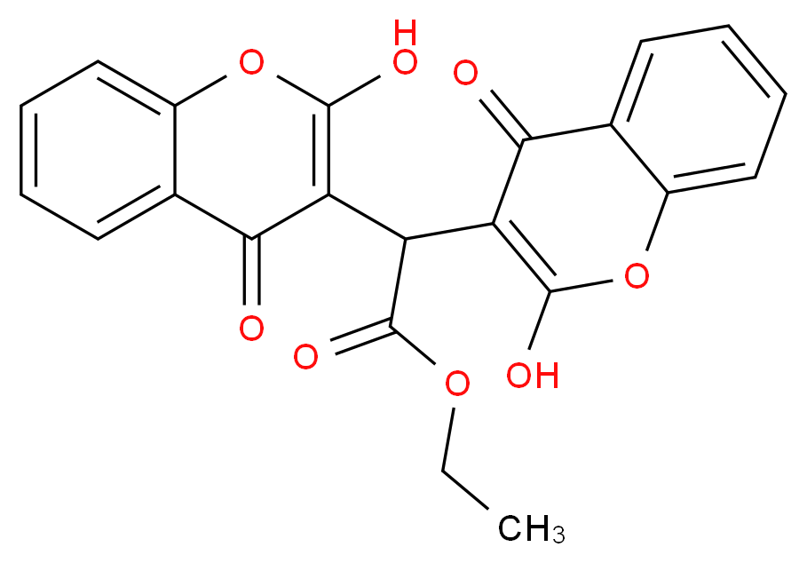 Ethyl biscoumacetate_分子结构_CAS_548-00-5)