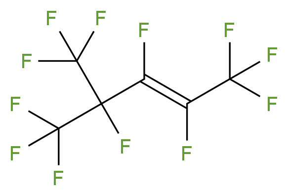 1,1,1,2,3,4,5,5,5-nonafluoro-4-(trifluoromethyl)pent-2-ene_分子结构_CAS_2070-70-4